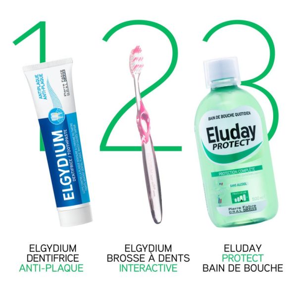 Eluday Protect - bain de bouche quotidien protection complète 500 ml