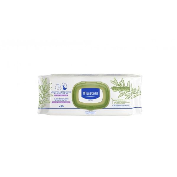 Mustela Lingettes Huile D'olive - 50 lingettes