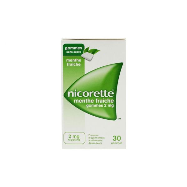 Nicorette 2mg Menthe Fraîche - 30 gommes