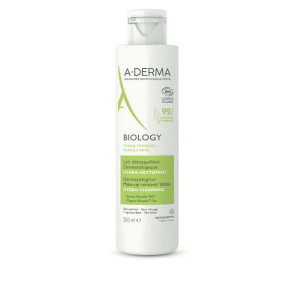 Lait démaquillant dermatologique hydra-nettoyant BIOLOGY 200 ml