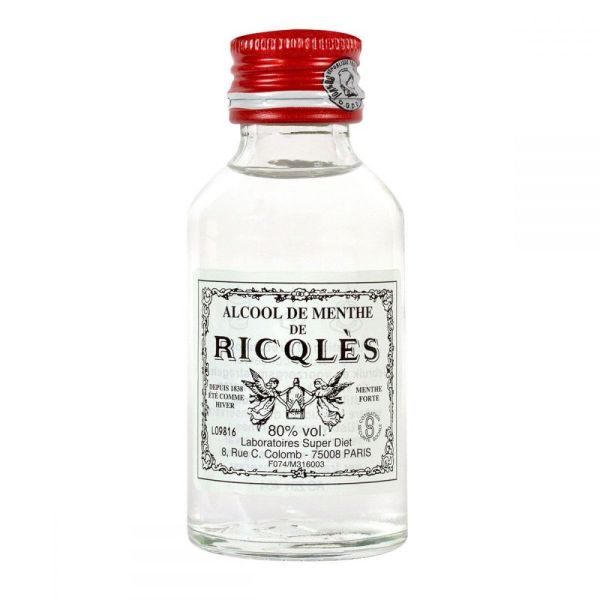 RICQLES Alcool de Menthe Forte 80% par Volume - 50 ml