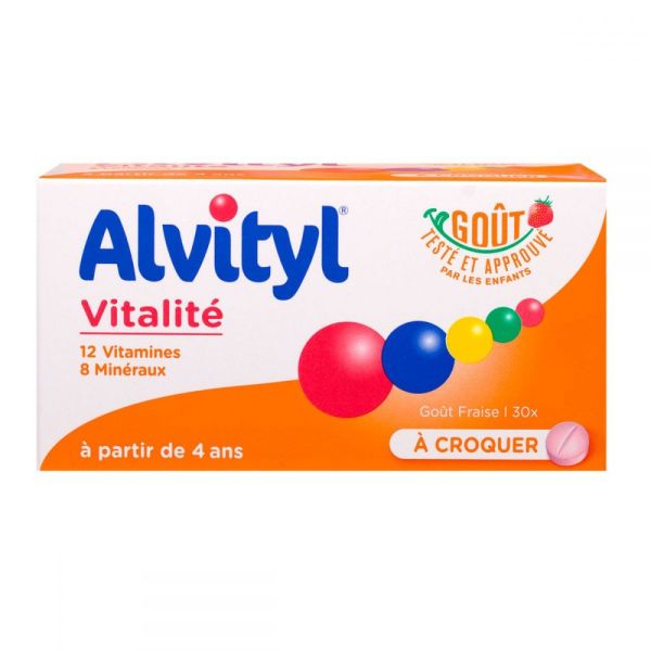 Alvityl® Vitalité à avaler : 12 vitamines et 8 minéraux pour enfants dès 6  ans - Alvityl