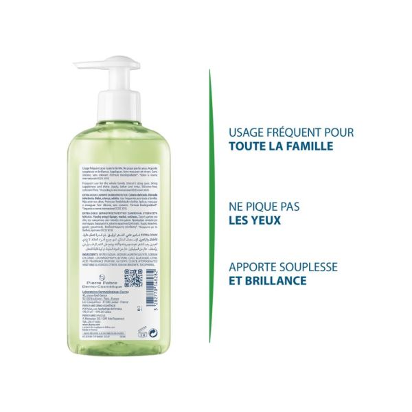 Extra-Doux - Shampooing dermo-protecteur - Cheveux normaux et délicats pompe 400 ml