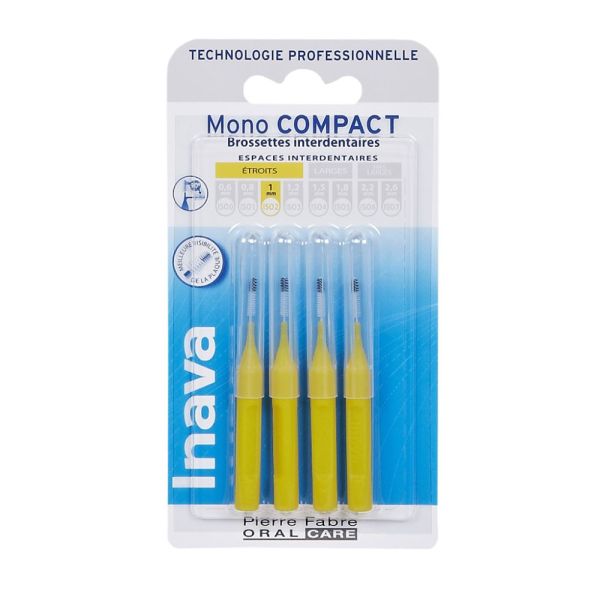 Inava - brossettes mono-compact jaune 1 u