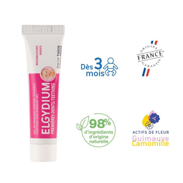 ELGYDIUM Gel premières dents - bébé 15 ml