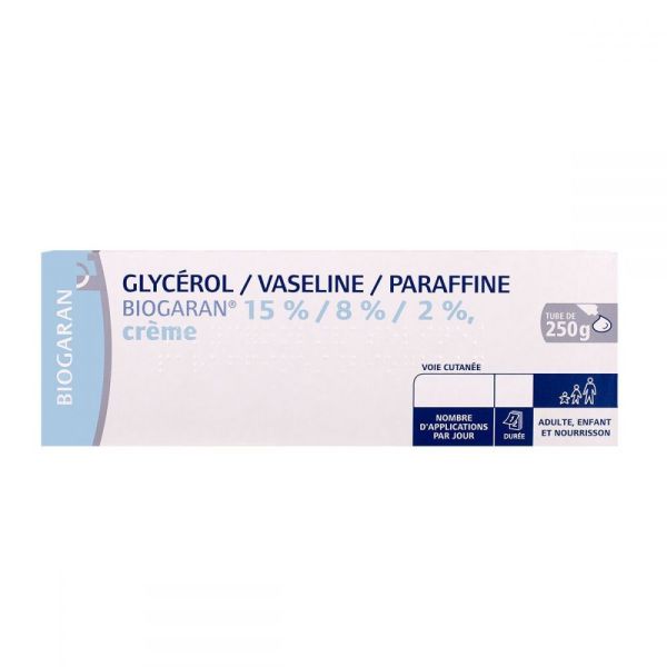 Biogaran Glycerine Vaseline Paraffine Cr me Biogaran X 250 G Biogaran Glycerine Vaseline Paraffine Cr me Biogaran X 250 G