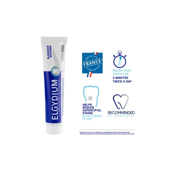 ELGYDIUM Blancheur - Dentifrice blancheur 75 ml