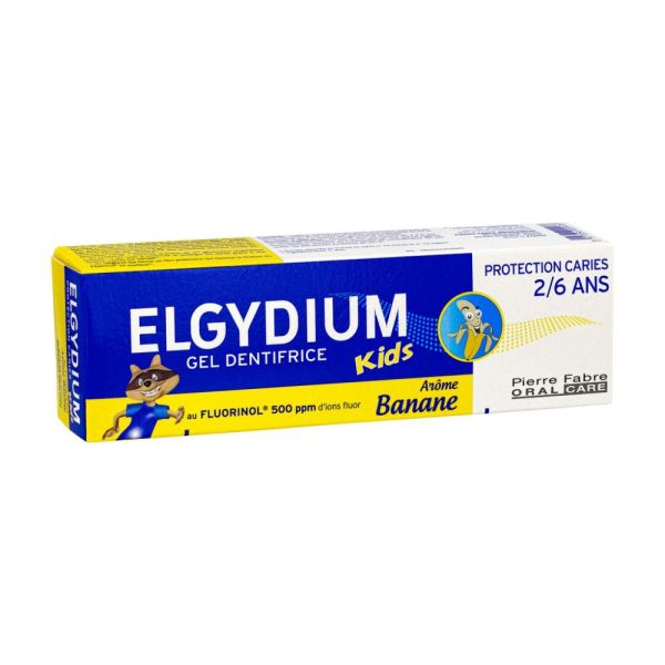 ELGYDIUM Kids Banane 2/6 ans - dentifrice enfant 50 ml