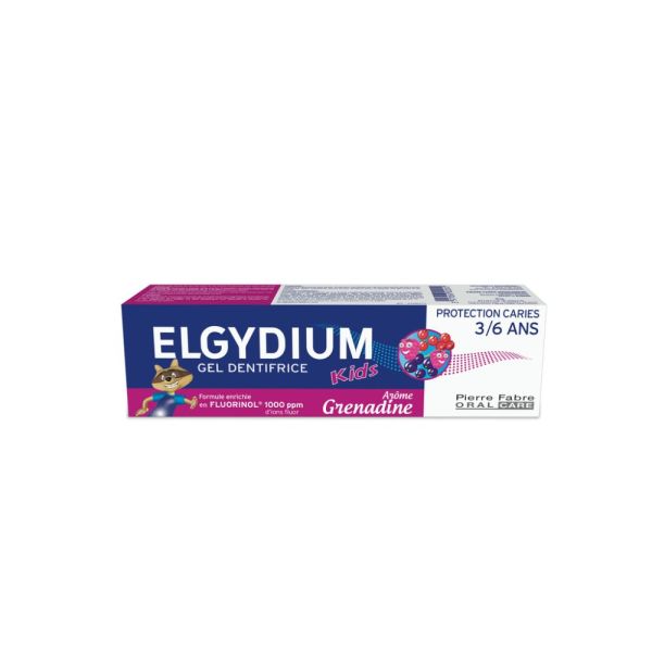 ELGYDIUM Kids Grenadine 3/6 ans - dentifrice enfant 50 ml