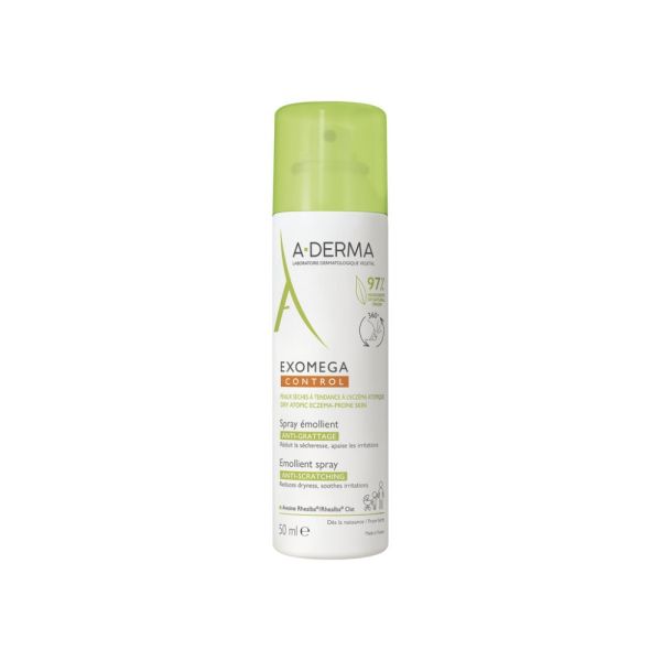 Exomega Control Spray émollient anti-grattage Peaux sèches à tendance à l'eczéma atopique 50 ml