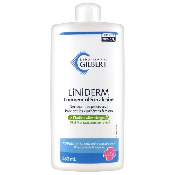 Liniderm Liniment Oléo-calcaire - Flacon de 480ml