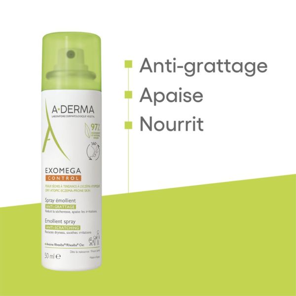 EXOMEGA CONTROL SPRAY ÉMOLLIENT anti-grattage 50 ml