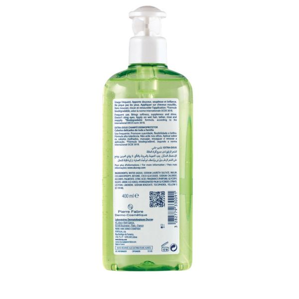 Shampooing doux dermo-protecteur EXTRA-DOUX 400 ml Pompe