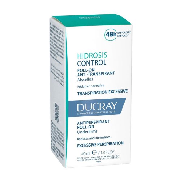Hidrosis Control - Roll-on déodorant anti transpirant Aisselles - Transpiration excessive 40 ml