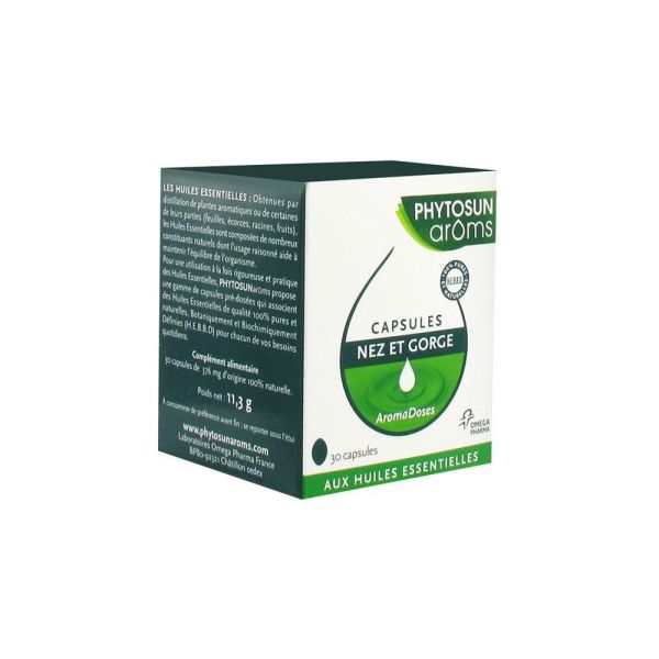 Phytosun'arom Aromadoses Nez et gorge - 30 capsules