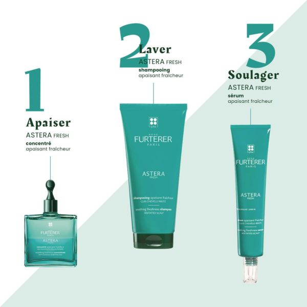 Astera Fresh - Shampooing apaisant fraîcheur - Cuir chevelu irrité 50 ml