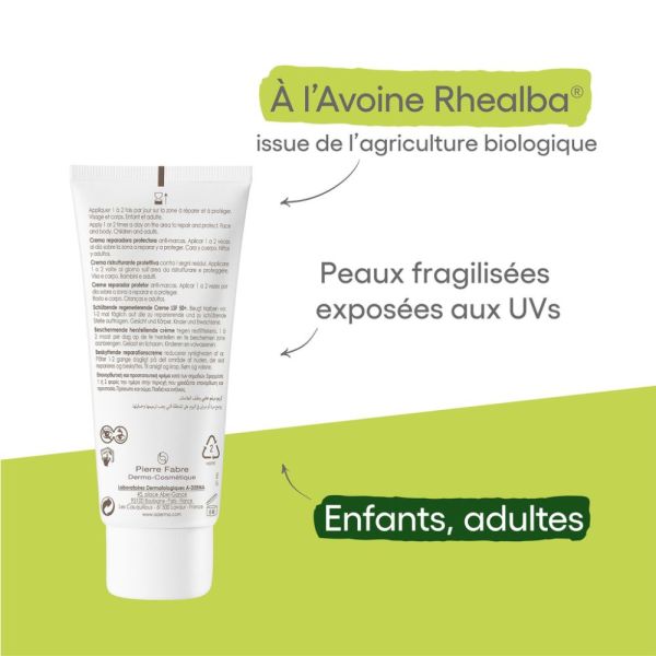 Epithélial A.H Ultra 50+ Crème réparatrice protectrice anti-marques 100 ml