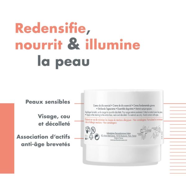 DermAbsolu JOUR Crème de jour fondamentale redensifiante ovale du visage anti-âge 40 ml