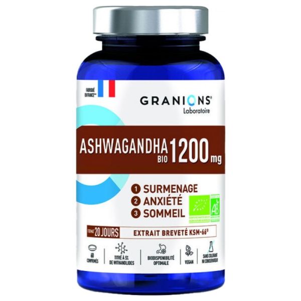 Ashwagandha Bio 1200mg - 60 Comprimés