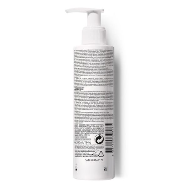 Effaclar H Crème lavante hydratante et dermo-apaisante 200ml