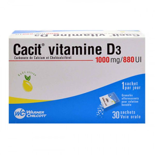 Cacit Vit D3 1000 Granulés Effervescents - 30 Sachets