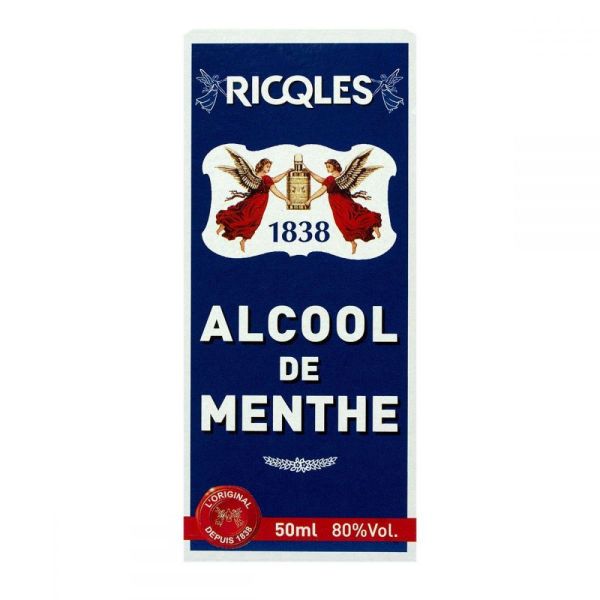 Ricqles Alcool de menthe flacon de poche de 30 ml