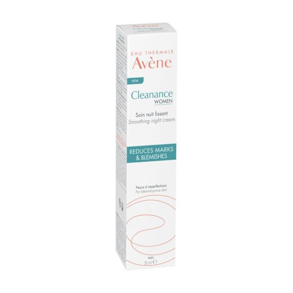 AVENE Cleanance Women Soin nuit lissant Peaux à imperfections 30