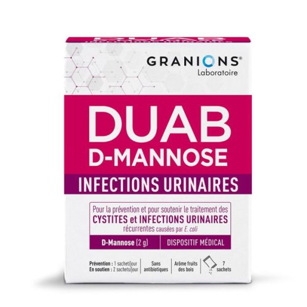 Duab D-Mannose Infections Urinaires - 7 Sachets